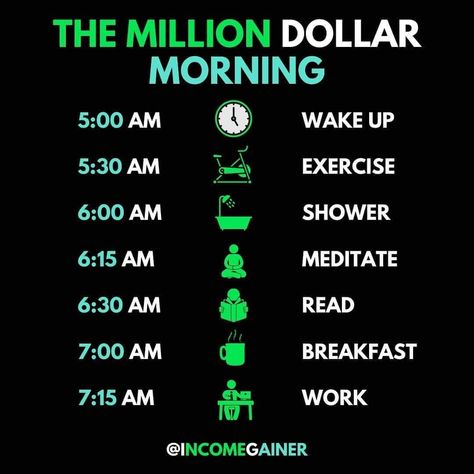 Are you bored living in poor mindset? You are on the right place! If you want to learn about investing in dividends and passive income, this is best page on pinterest for BEGGINERS in stock market. Follow me for more amazing investing tips. Check out my Instagram profile @glory.investing. Check out our Facebook group "Investing for beginners " SHARE WITH YOUR FRIENDS, EDUCATION IS FREE! #investing101 #investinginmyself #valueinvesting #investingforbeginners #passiveincomeinvesting #investing Morning Workout Motivation, Routine Quotes, Morning Routines List, Millionaire Mindset Quotes, Healthy Morning Routine, Millionaire Quotes, Life Routines, Genius Quotes, Robert Kiyosaki