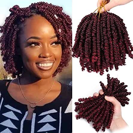 Short Twist Braids Hairstyles, Spring Twists Crochet, Short Twist Braids, Bob Spring Twist, Short Crochet Braid Styles, Twists Crochet Braids, Short Passion Twist, Pre Looped Crochet Hair, Twist Braids Hairstyles