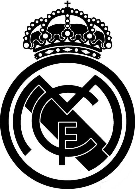 Billedresultat for real madrid logo | Real madrid logo, Real madrid wallpapers, Real madrid Madrid Logo, Real Madrid Logo, Real Madrid, Madrid, Football, Black And White, White, Black, American Football