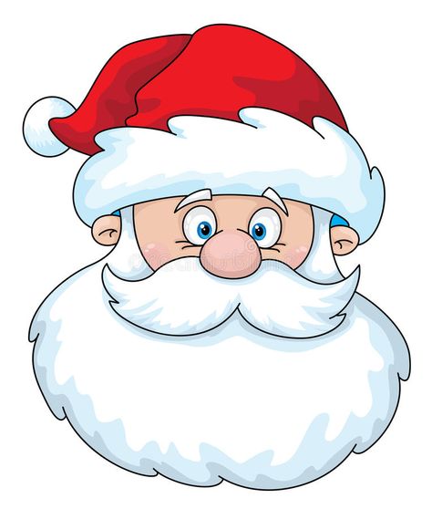 Santa head. Illustration of a Santa head #Sponsored , #AFFILIATE, #SPONSORED, #head, #Illustration, #Santa Santa Claus Drawing, Santa Head, Christmas Rock, Black Santa, Santa Face, Christmas Characters, Christmas Drawing, Christmas Paintings, Classic Holiday