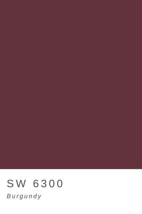 Sw Burgundy Paint, Sw 6300 Burgundy, Deep Burgundy Paint Colors, Burgundy Sherwin Williams, Burgundy Paint Colors Wall, Sherwin Williams Burgundy, Burgundy House Exterior, Burgundy Dining Room, Burgundy Paint Colors