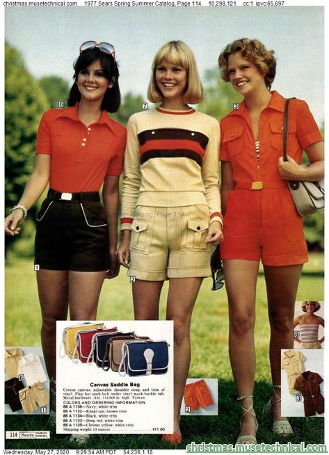 1977 Sears Spring Summer Catalog, Page 114 - Christmas Catalogs & Holiday Wishbooks 1977 Fashion Women, 1960s Summer Fashion, 1978 Fashion, Vegas Fits, 1979 Fashion, 1977 Fashion, 70s Inspired Outfits, 70s Clothing, 70 Fashion