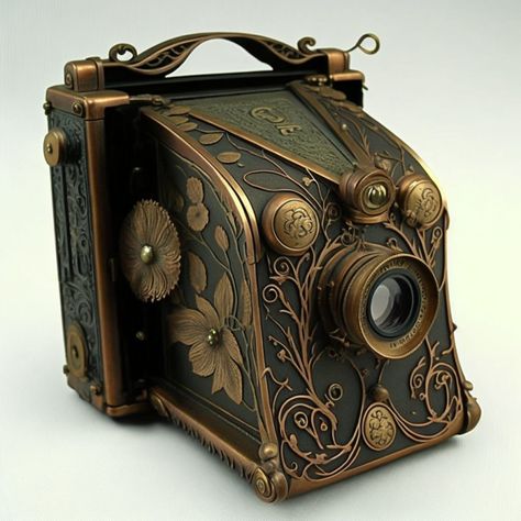 1800s Technology, Victorian Camera, Steampunk Camera, Steampunk Props, Gentlemen's Lounge, Object Character, Famous French Actresses, Steampunk Elements, Fotocamere Vintage