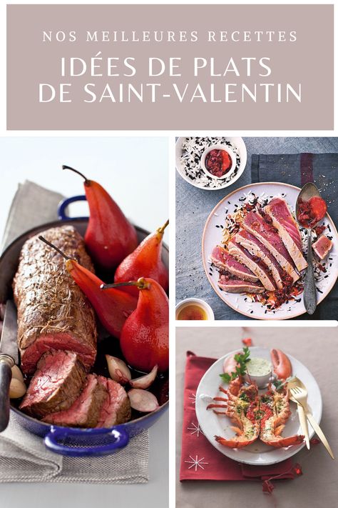 Menu St Valentin, St Valentin, Nouvel An, Pot Roast, Food Ideas, Diner, Ethnic Recipes