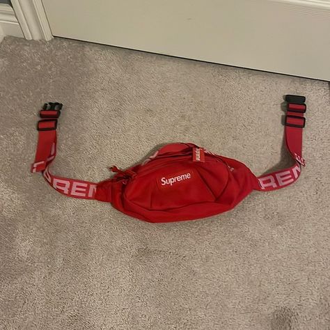 Supreme cross-body bag Before College, Supreme Bag, Adjustable Bag, Body Bag, Cross Body, Crossbody Bag, Man Shop, Red, Color