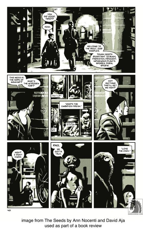 Graphic Novel Review: The Seeds by Ann Nocenti and David Aja David Aja Art, Comic Template, Blood On The Tracks, Comic Reference, Graphic Novel Illustration, Comic Inspiration, Master Studies, Sequential Art, Dark Comics