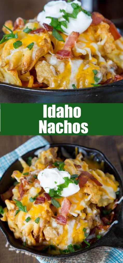 Idaho Nachos, Fodmap Meal Plan, Bacon Waffles, Potato Nachos, Crispy Waffle, Granite City, Waffle Fries, Recipes Appetizers, Pizza Bites