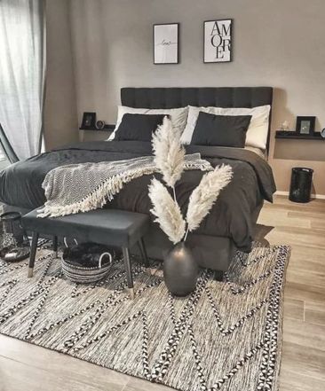 Black Bedroom Decor, Modern Living Room Decor, Aesthetic Home Decor, Future Apartment Decor, Redecorate Bedroom, Cozy Room Decor, Ideas Living Room, Apartment Decor Inspiration, Aesthetic Home