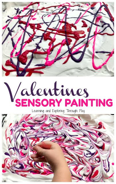 Valentines Day Crafts For Adults, Foam Sensory Play, Sensory Painting, Valentines Painting, Preschool Valentines Activities, Valentine Sensory, Shaving Foam, February Crafts, Nursery Activities