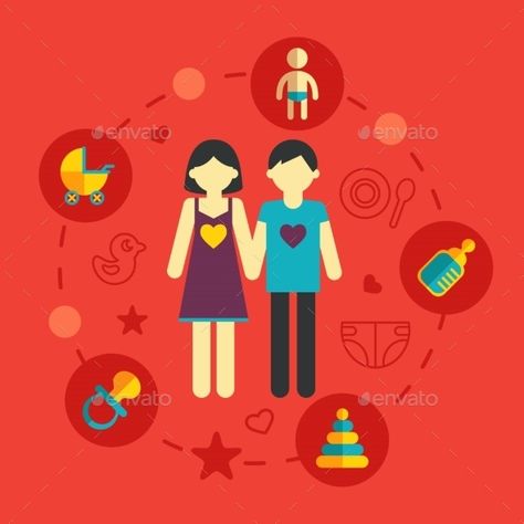 Family Planning Family Planning Illustration, Planning Illustration, Vector Characters, Business Cartoons, Boy And Girl Cartoon, Flat Icons Set, Family Planning, Vector Character, Family Fashion