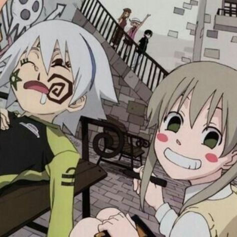 Maka Albarn Pfp, Soul Eater Matching Pfp, Maka And Soul, Maka Albarn, Soul X Maka, Soul And Maka, Creepy Core, Secret Tunnel, Date A Live