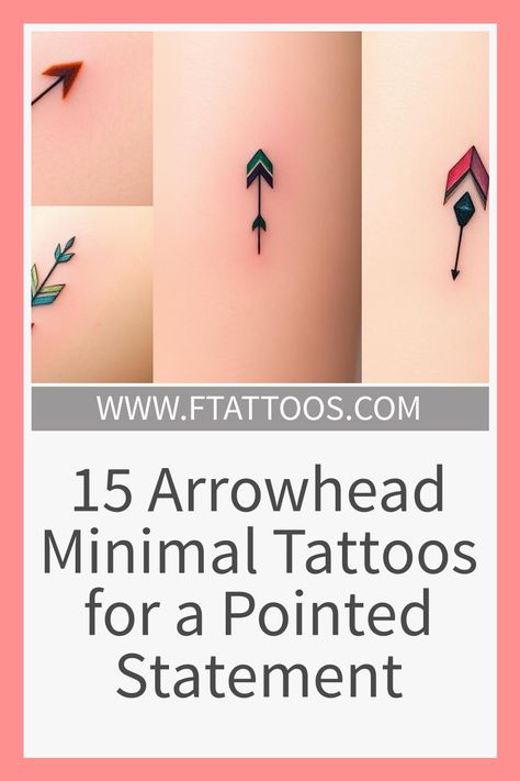 Colored Arrow Tattoo, Arrow Face Tattoo, Arrow Head Tattoos, Tattoos That Symbolize Strength, Meaning Of Arrow Tattoo, Symbols Of Strength Tattoos, Arrowheads Design, Arrow Tattoo Design, Minimal Tattoos