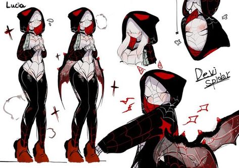 Spider Mutant Oc, Bat Spidersona, Vampire Spiderman, Spider Man Suits Design Oc Female, Spidersona Ref Sheet, How To Make A Spidersona, Sketches Clothes, Spider Man Suits Design Oc, Spidersuits Ideas