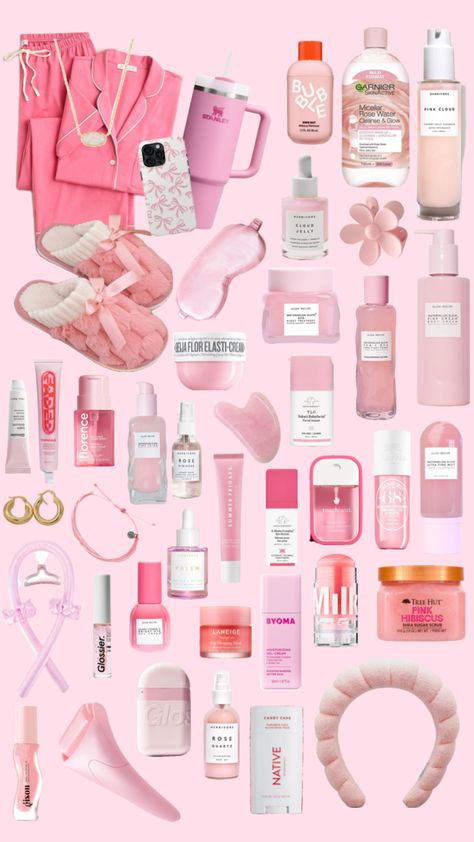 #pink #aesthetic #skincare #sleepover #beauty #vibes #outfit #fyp #outfitinspo Pink Aesthetic Skincare, Vibes Outfit, Beauty Vibes, Aesthetic Skincare, Pink Aesthetic, Outfit Inspo, Pink, Beauty