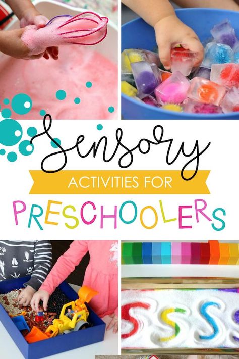 Sensory Preschool Activities for toddlers and preschoolers #preschool #sensoryactivities Sensory Preschool, Sensory Activities For Preschoolers, Sensory Activities Toddlers, Activities For Preschoolers, Activities For Toddlers, Toddlers And Preschoolers, Preschool At Home, Preschool Lessons, Preschool Activity