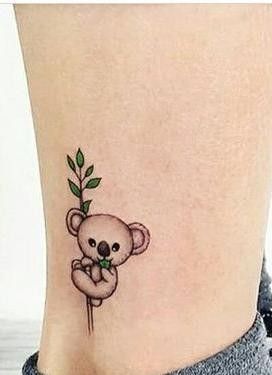 Millie Tattoo, Koala Bear Tattoo, Koala Tattoo Ideas, Teddy Tattoo, Koala Tattoo, Australia Tattoo, Tier Tattoo, Intense Emotions, Animal Tattoo Ideas