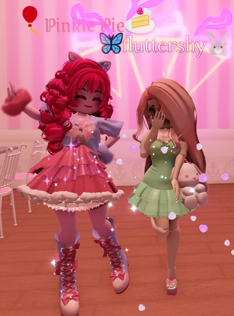 Pinkie Pie Fluttershy, Roblox Avatar Ideas, Royal High Outfits Ideas Cheap, Island Outfit, Island Theme, Up Theme, Royal Clothing, Aesthetic Roblox Royale High Outfits, Avatar Ideas