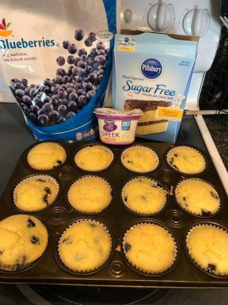 2 Point Weight Watchers Blueberry Muffins - RecipesClub Weight Watchers Blueberry Muffins, Low Point Snacks, Weight Watchers Muffins, Weight Watcher Desserts, Weight Watchers Meal Plans, Weight Watchers Snacks, Weight Watchers Recipes Desserts, Streusel Muffins, Low Carb Muffins