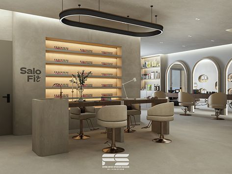 Nail Dizayn, Mecca Hotel, Modern Hair Salon, Hair Saloon, 3dmax Vray, Hair Salon Interior, Salon Stations, Beauty Corner, Nails Salon