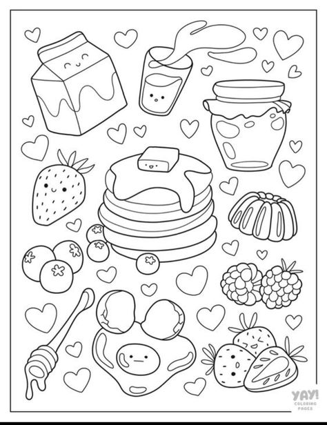 Boba Chibi, Kawaii Coloring Pages, Printable Coloring Pages For Adults, Hello Kitty Colouring Pages, Kawaii Cats, Space Coloring Pages, Food Coloring Pages, Hello Kitty Coloring, Easy Coloring Pages