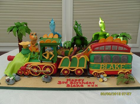 dinosaur train cake image | Dinosaur Train birthday cake Dinosaur Train Cakes, Dinosaur Train Birthday, Dinosaur Train Party, Dino Train, Train Birthday Cake, Dinosaur Birthday Cakes, Dinosaur Train, Train Cake, Cake Image