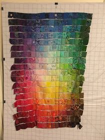 Color Wash Quilts, Colour Wash Quilts, Colourwash Quilt, Ombre Patchwork Quilt, Ombré Quilts, Colorwash Quilts, Rainbow Patchwork Quilt, Confetti Landscape Quilts, Watercolor Quilts