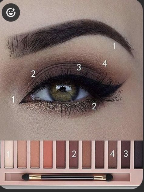 Easy Clown Makeup, Make Up Guide, Daily Eye Makeup, Eye Makeup Guide, Pedicure Gel, Natural Smokey Eye, Eye Makeup Palette, Hooded Eye Makeup, Eye Makeup Steps