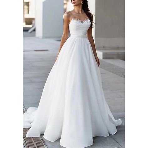 Silhouette:A-Line; Hemline / Train:Sweep / Brush Train; Closure:Zipper UP; Fully Lined:Yes; Built-In Bra:Yes; Wedding Events:Beach,Reception; Embellishment:Solid Color; Fabric:Tulle; Sleeve Length:Sleeveless; Boning:Yes; Style:Simple; Waistline:Natural; Neckline:Boat Neck; Brand:TS Couture; Front page:Wedding Dresses; Listing Date:05/15/2024; Jacket  Wrap:No; Fabric Components:Polyester Wedding Dresses Sleeveless Vneck, Beach Wedding Dress Empire Waist, Wedding Dress Plain Simple, Simple Flowing Wedding Dresses, Apron Belly Wedding Dress, Plain White Wedding Dress Simple Classy, Basic Wedding Dress, Boatneck Wedding Gown, Beach Wedding Gowns