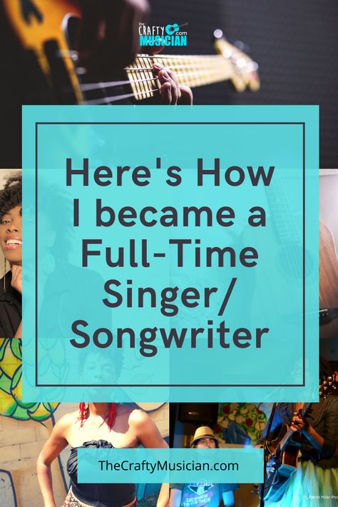 One musician's story about switching careers to do what she loves, overcoming challenges, and making a living doing music. A story about becoming a full-time singer/songwriter. How To Become A Singer Songwriter, How To Become A Singer, Singer Manifestation, Song Prompts, Become A Singer, Songwriting Prompts, Music Management, Writing Songs Inspiration, Learn To Sing