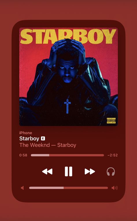 Spotify Songs Aesthetic, Spotify Widget, Spotify Screenshot, Weekend Song, Shower Music, Starboy The Weeknd, Spotify Songs, Music Poster Ideas, Loving Him Was Red