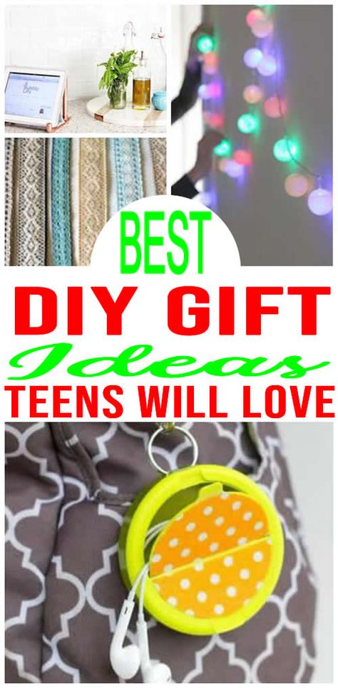 AMAZING DIY gifts for teens! Easy DIY craft projects for the BEST gift ideas for teens and tweens. Great DIY gifts for Christmas gifts, Birthday gifts, or just because. Great for friends, family, boys and girls. Give a cute budget friendly gift to teens or tweens (10 year olds, 11 year olds, 12 year olds, 13 year olds, 14 year olds & 15 year olds). Find the BEST DIY gift ideas! Diy Teen Girl Gifts, Diy Gifts For Teenage Girl, Diy Gifts For Teenage Boys, Diy Christmas Gifts For Teens, Homemade Gifts For Teenage Girls Diy, Christmas Party Gifts For Teeens, Diy Gifts For Teens, Gifts For Girls 12-14 Birthday, Birthday Gifts For Girls 10-12