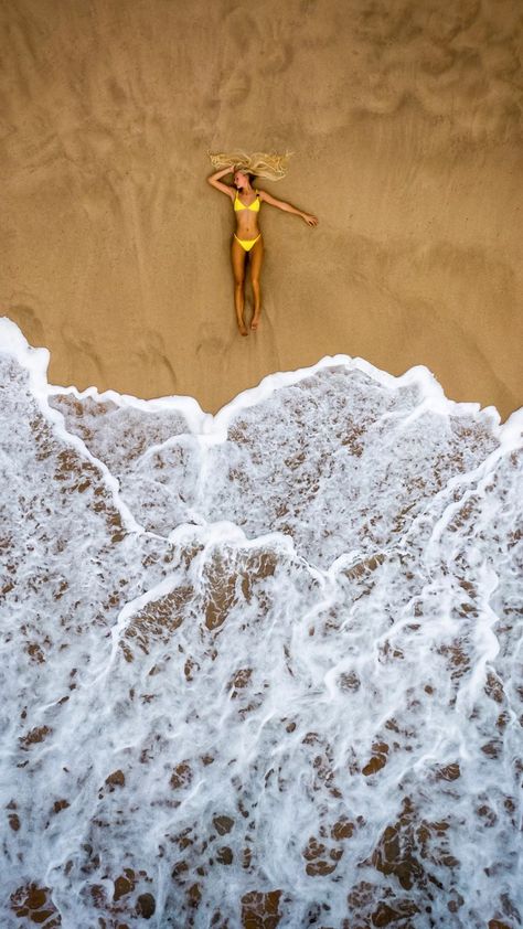 Laying On The Beach, Aerial Photography Drone, Travel And Adventure, Drone Images, Bird's Eye View, Beach Photography Poses, Aerial Drone, Beach Shoot, Drone Photos