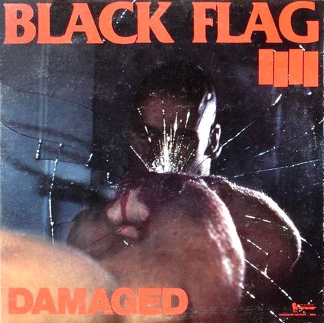 Black Flag - Damaged | Releases, Reviews, Credits | Discogs Punk Album Covers, Tattoo Guitar, Album Covers Art, Malcolm Mclaren, Skulls Tattoo, Story Lyrics, Rock Vinyl, Henry Rollins, Police Story