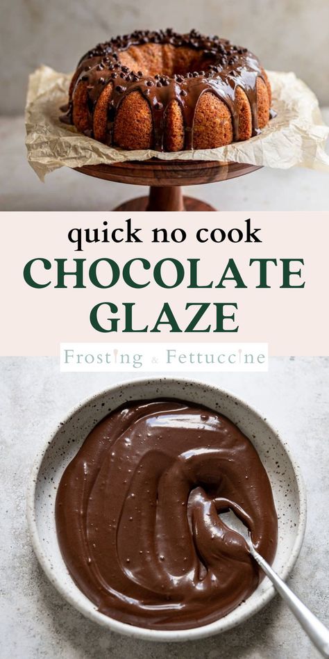 This no cook chocolate icing recipe is ready in 2 minutes. It's made with cocoa powder and there is no cooking involved! You'll love this easy chocolate glaze for cakes, brownies, and more. Easy Chocolate Cake Icing, Chocolate Icing No Butter, Cocoa Icing Recipe, Chocolate Glaze For Pound Cake, Glaze For Chocolate Cake, Chocolate Cake Icing Recipe Easy, Chocolate Ganache Icing Recipe, Chocolate Glaze Recipe Easy, How To Make Chocolate Glaze For Cake