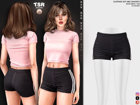 tthe sims 4 Sims 4 Cc Clothes Female Shorts Patreon, The Sims 4 Athletic Cc, Sims 4 Shorts Cc, Sims 4 Adult Mods, Sims Fits, Cheer Tops, Sims Clothes, Cc Clothes, Sims 4 Expansions