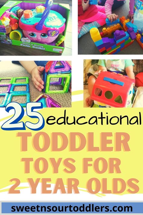 Looking for the best toys for 2 year olds that are fun and at the same time promote learning? These are the educational toys for kids parents are raving about. #toysfor2yearold #educationaltoys #learningtoys Two Year Old Toys, Toys For Two Year Olds, Best Toys For 2 Year, Top Toddler Toys, Toddler Learning Toys, Functional Play, Toys For 2 Year, Toddler Gift Guide, Educational Toys For Preschoolers