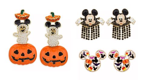 Mickey Haunts the Season with BaubleBar Disney Halloween Collection at the Disney Store! Mickey Earrings, Halloween Symbols, Disney Aulani, Disney Handbags, Hidden Mickey, Adventures By Disney, Disney Addict, Disney Jewelry, Disney Springs