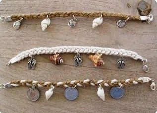 Hemp Jewelry, Seashell Jewelry, Shell Bracelet, Seashell Crafts, Creating Jewelry, Shell Jewelry, Diy Schmuck, Bijoux Diy, Sea Glass Jewelry