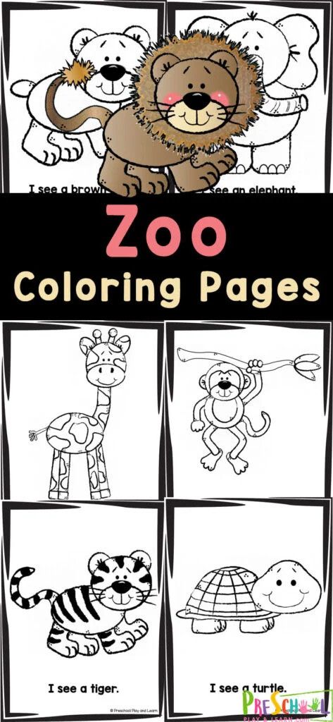 Jungle Coloring Pages Free Printable, Zebra Coloring Pages Free Printable, Zoo Printables Free, Zoo Animal Coloring Pages Free Printable, Zoo Animal Crafts For Toddlers, Zoo Preschool Activities, Zoo Animals Preschool Activities, Zoo Animals Preschool, Zoo Preschool