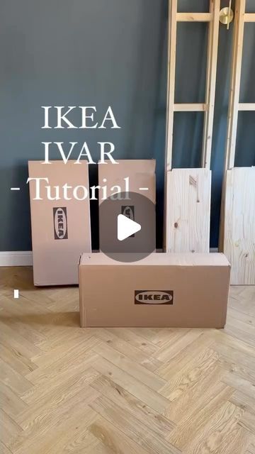 Ikea Hacks Ivar Cabinet, Ikea Ivar Built In, Ikea House Hacks, Ivar Shelf Styling, Diy Ivar Ikea Hacks, Ivar Built In, Ikea Ivar Inspiration, Ikea Ivar Ideas, Ikea Vihals Sideboard Hack