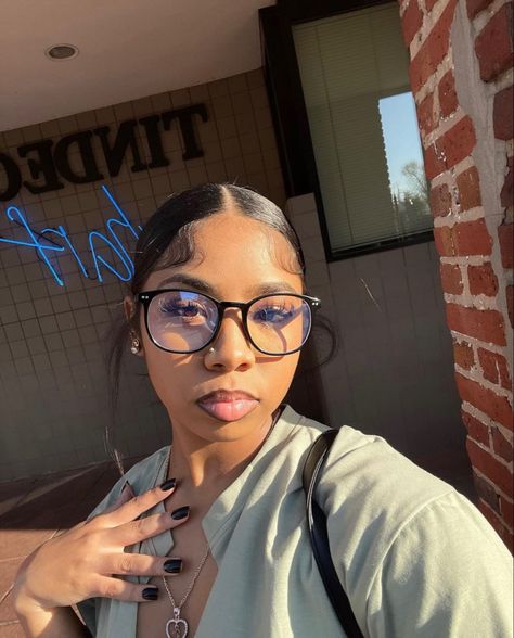 Cute Glasses For Black Women, Cute Glasses Frames For Black Women, School Glasses, Black Glasses Frames For Women, Glasses For Round Faces Black Women, Glasses Frames For Women Black, Glasses For Black Women, Black Frame Glasses Women, Glasses Frames Black Women