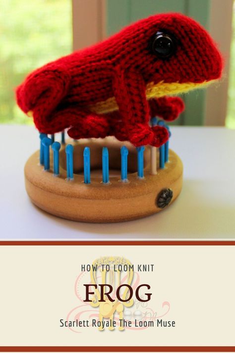 How to make a Frog. Loom Yarn Projects, Round Loom Knitting Projects Ideas, Loom Knit Amigurumi, Christmas Loom Knitting Projects, Knitting Loom Patterns Free, Loom Knit Toys, Loom Knit Patterns Free, Loom Knit Projects, Loom Knit Stuffed Animals