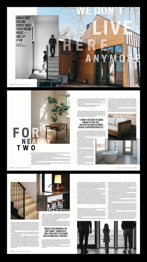 House Magazine Layout, Home Magazine Design, Feature Magazine Layout, Home Magazine Layout, Magazine Feature Design, Magazine Feature Layout, Summer Magazine Layout, Magazine Pages Design, Architecture Magazine Layout Design