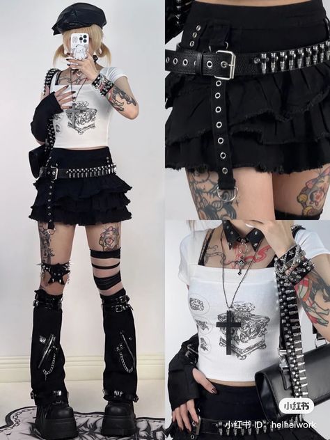 Maximalist Punk Fashion, Visual Kei Fashion Outfits, Lina Outfit, Visual Kei Outfit Ideas, Visual Kei Outfits, Visual Kei Fashion, San Myshuno, Extreme Fashion, Egirl Outfits