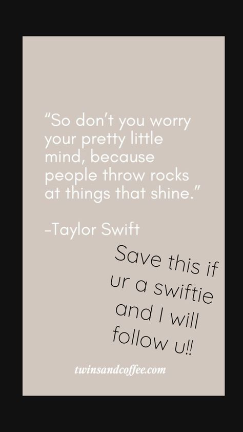 Save this if ur a swiftie and I will follow u!! Taylor Swift Videos, Taylor Swift Album, Taylor Swift Wallpaper, Taylor Swift Quotes, Taylor Alison Swift, Balayage, Taylor Swift, Swift, Quotes