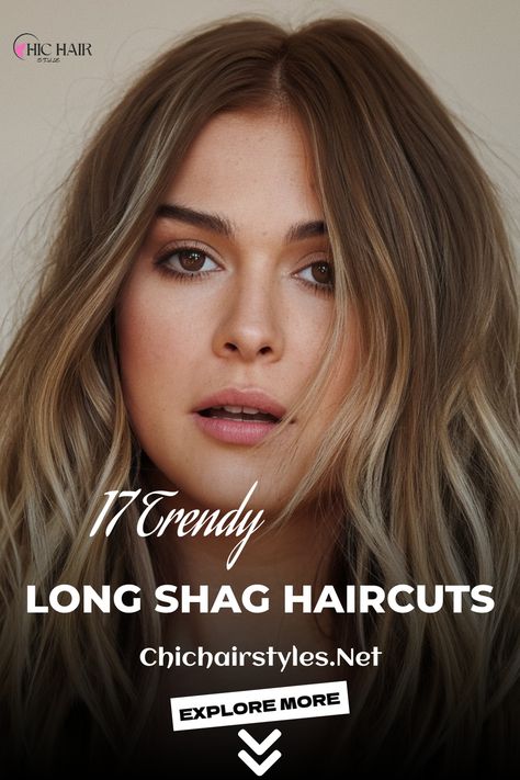 For round faces, a wavy shag is the ultimate softening touch. The face-framing layers help elongate the face, while the waves add bounce and playfulness. It's a low-maintenance yet trendy option that flatters fuller cheeks. Fuller Cheeks, Wavy Shag, Long Layered Curly Hair, Angular Face, Pixie Bob Hairstyles, Long Shag Haircut, Long Shag, Framing Layers, Shag Haircuts