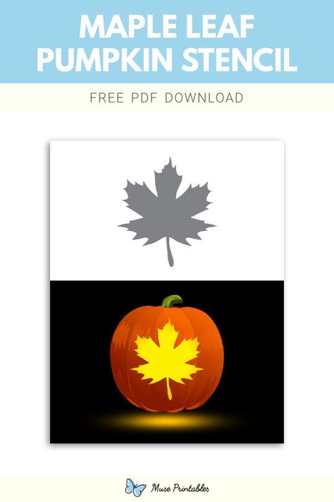 Free printable maple leaf stencil for pumpkin carving. Download it at https://museprintables.com/download/pumpkin-stencil/maple-leaf/ Stencil For Pumpkin Carving, Printable Pumpkin Stencils, Pumpkin Stencils Free, Leaf Pumpkin, Pumpkin Stencils, Leaf Stencil, Pumpkin Stencil, Stencil Patterns, Canada Flag