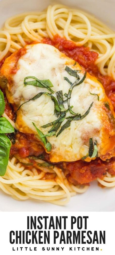 Buttered Spaghetti, Instant Pot Chicken Parmesan, Chicken With Pasta, Teriyaki Bowls, Instapot Recipes Chicken, Pressure Cooker Recipes Chicken, Little Sunny Kitchen, Chicken Parmesan Recipe, Sunny Kitchen