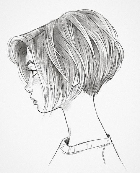 Bob Hair Drawing, Bob Drawing, Hair References Drawing, Cameron Mark, Short Hair Drawing, Hair References, Hair Drawing, Bob Hair, October 2