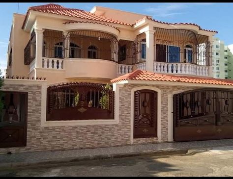 Mexico House Ideas, Indian House Exterior Design, Two Story House Design, Design Modern House, Exterior Drawing, 2 Storey House Design, House Outer Design, Mexico House, Two Story House